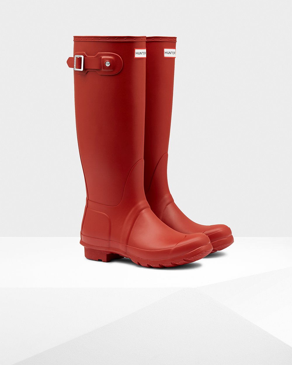 Botas de Lluvia Altas Hunter Mujer - Original - Rojos - MFOYWBI-62